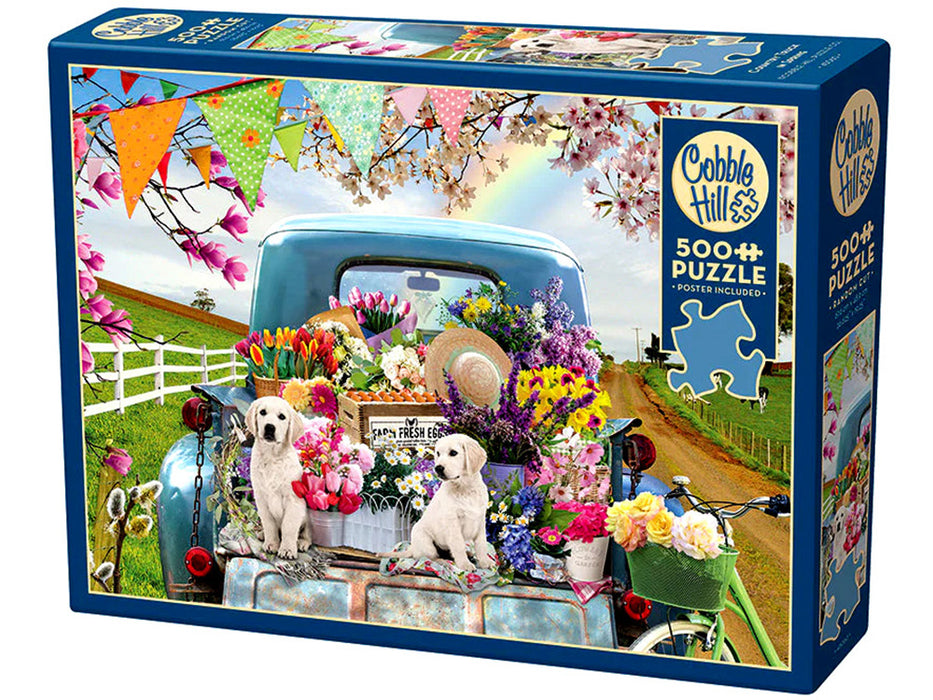 Cobble Hill 'Country Truck In Spring' Jigsaw Puzzle - 500 Piece