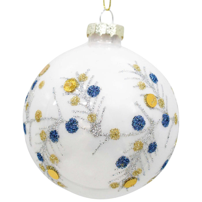 Glass Chinoiserie Bauble - Gold