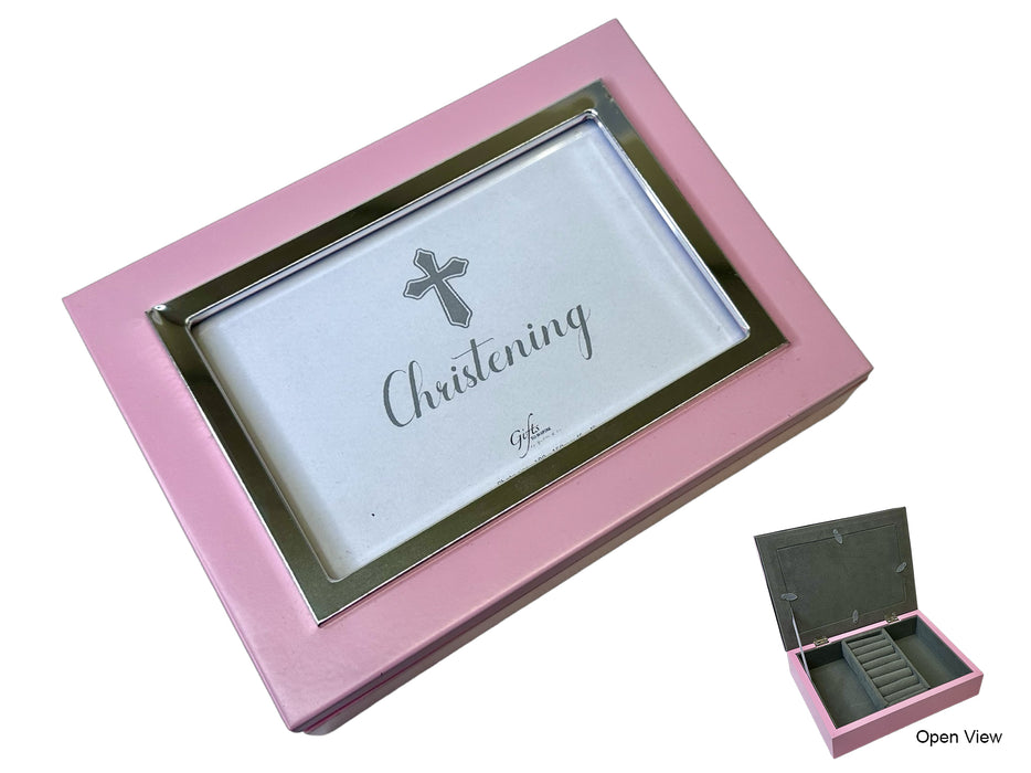 Christening Keepsake Box - Pink