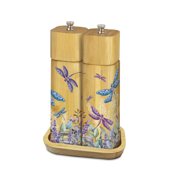 Lisa Pollock S&P Grinders - Lavender Dragonflies