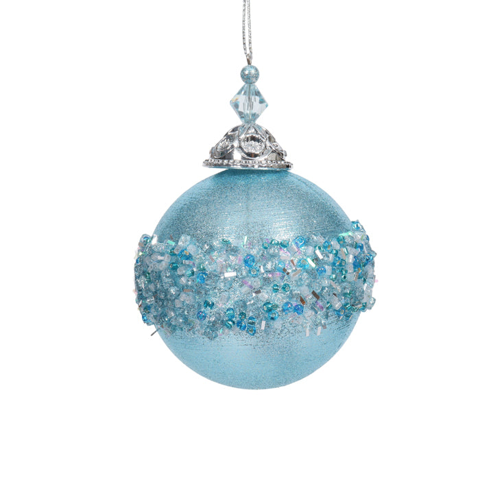 Tiffany Blue Crusted Ball Deco