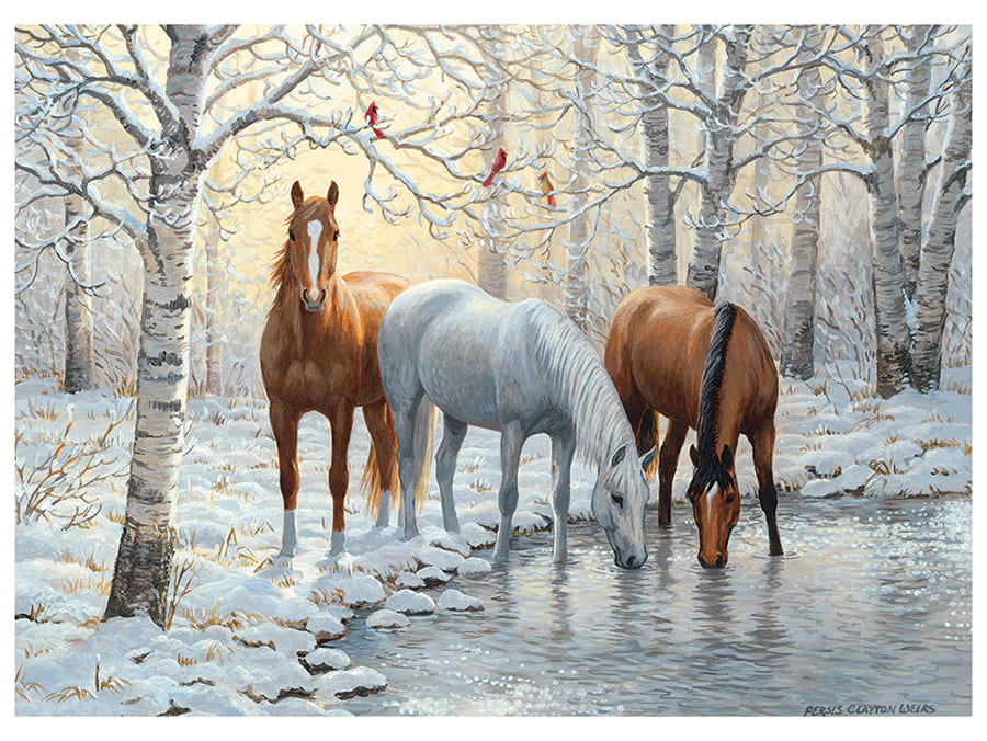 Cobble Hill 'Winter Trio' Jigsaw Puzzle - 1000 Piece