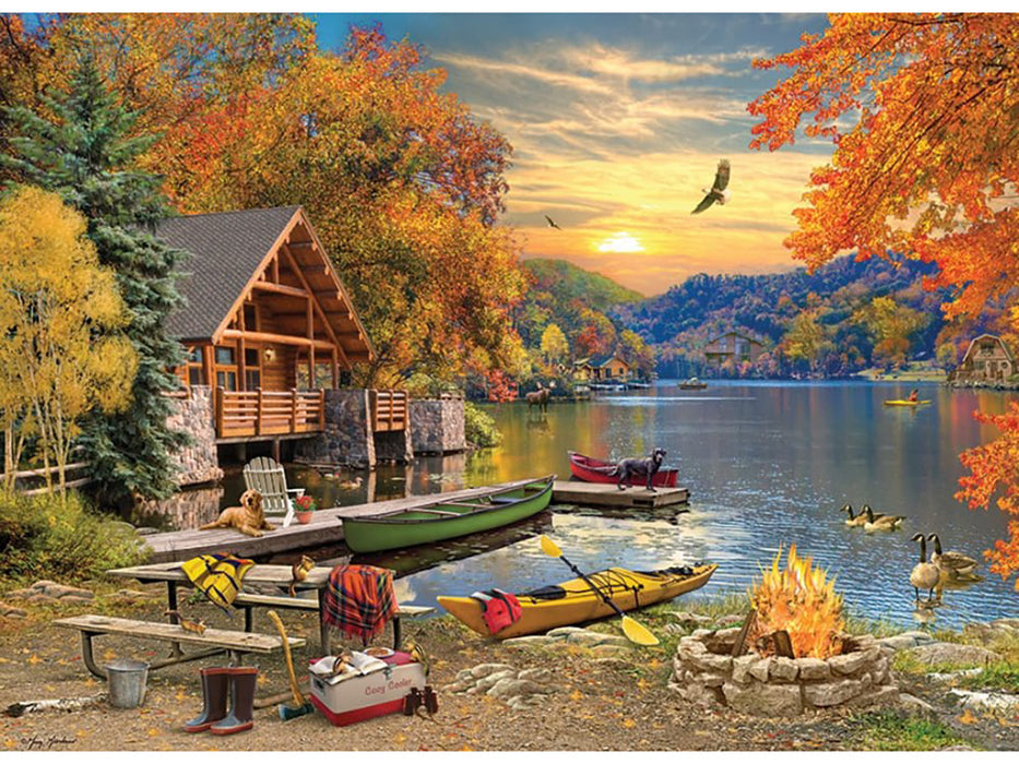 Cobble Hill 'Lakeside Retreat' Jigsaw Puzzle - 1000 Piece