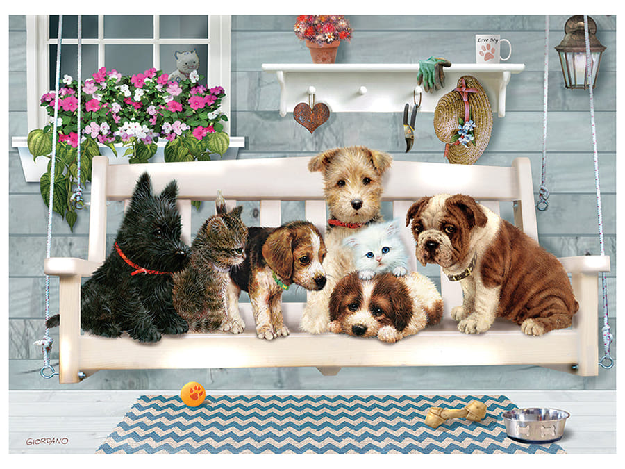 Cobble Hill 'Porch Pals' Family Jigsaw Puzzle - 350 Piece