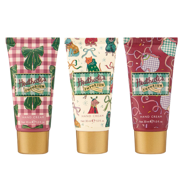 Heathcote's Festive Hand Cream Trio