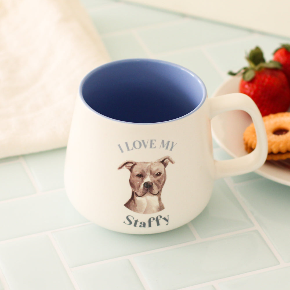 I Love My Pet Mug Staffy The Iris Patch