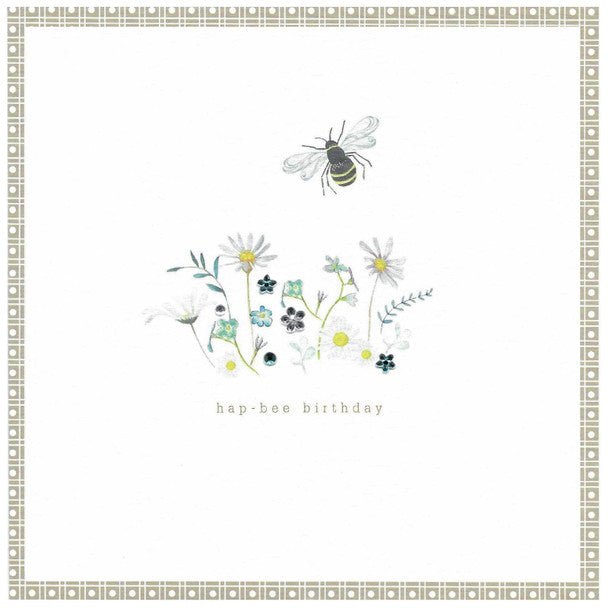 Happy Birthday- Hap-Bee Birthday Card