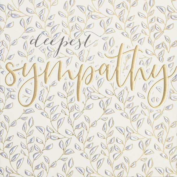 Deepest Sympathy Leaves Card