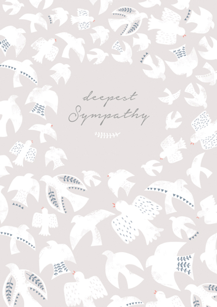 Deepest Sympathy Doves Card