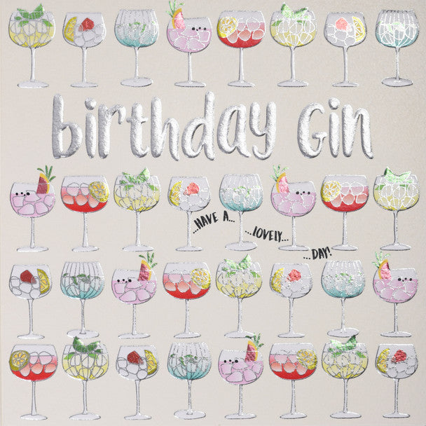 Happy Birthday - Birthday Gin Card