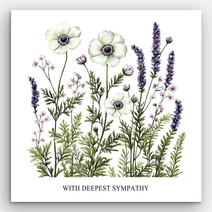 Sympathy - Anemone Card