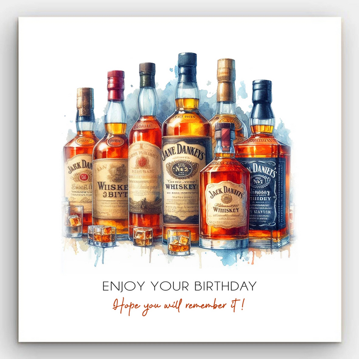 Happy Birthday - Whiskey Card