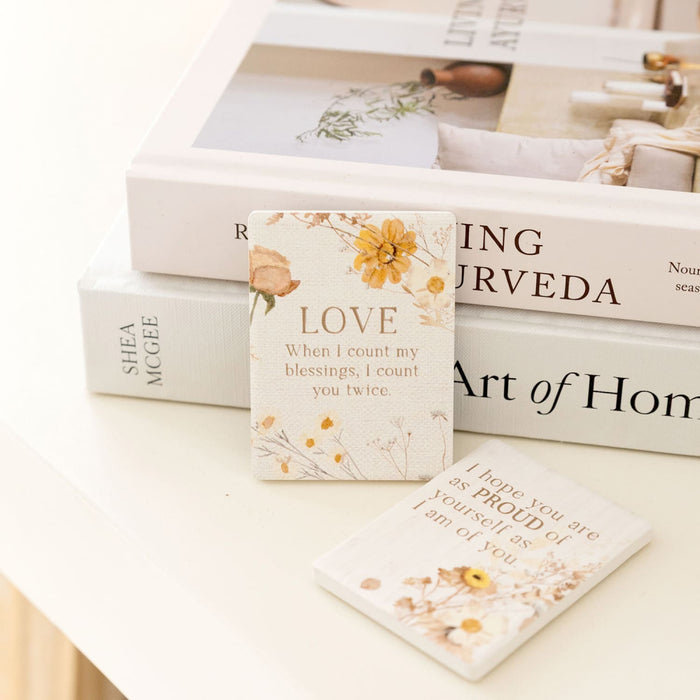 Rustic Meadow Love Ceramic Magnet