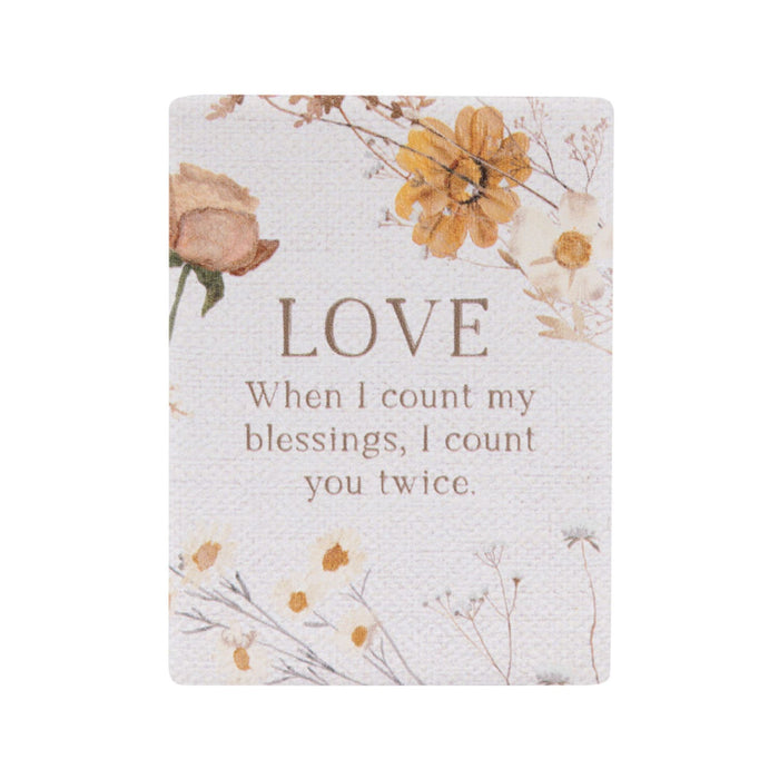 Rustic Meadow Love Ceramic Magnet