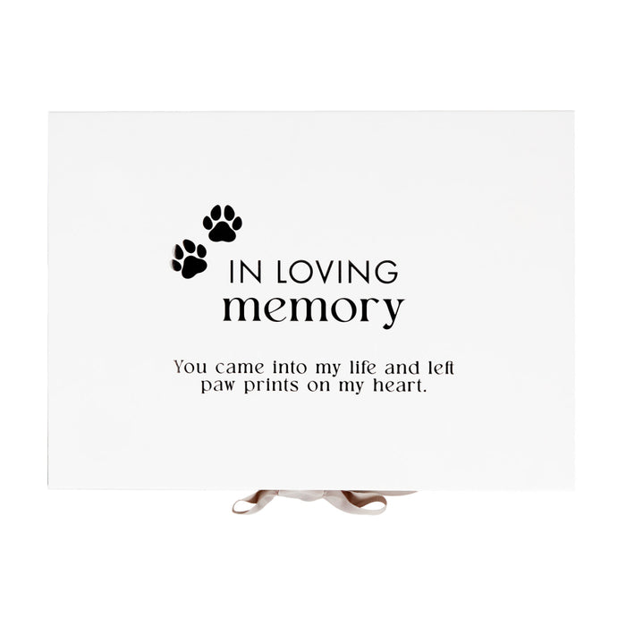Sympathy Pet Keepsake Box - In Loving Memory