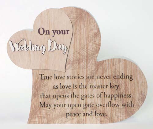 From My Heart Sentiment Block - Wedding Day