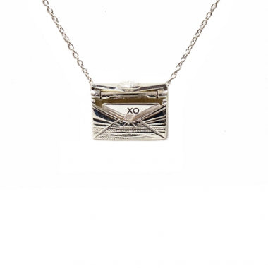 Petals Australia Sterling Silver Locket Necklace - XO