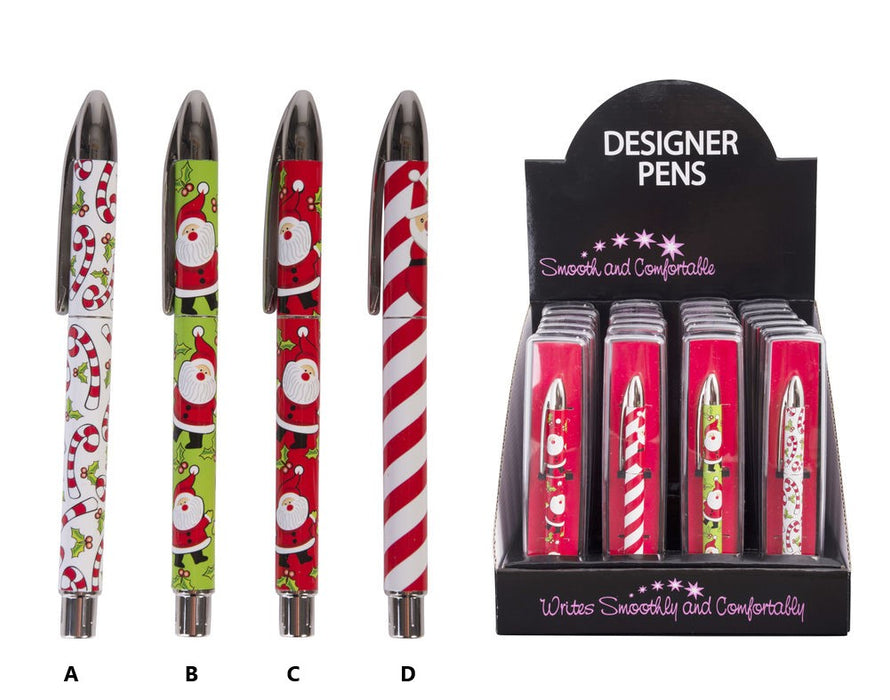 Designer Christmas Pen - Asst Designs