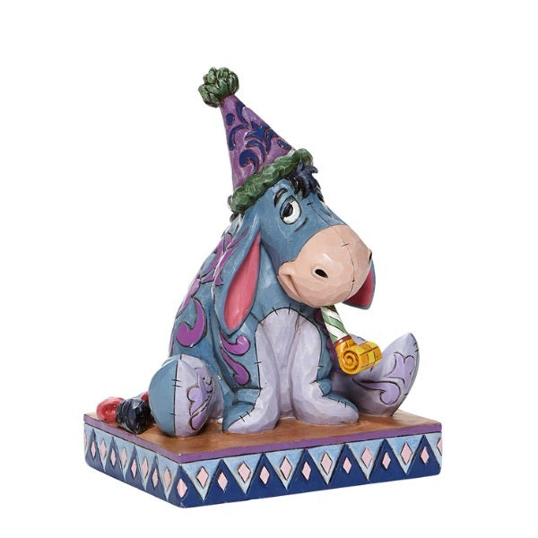 Jim Shore Disney Traditions - Eeyore with a Birthday Hat and Horn