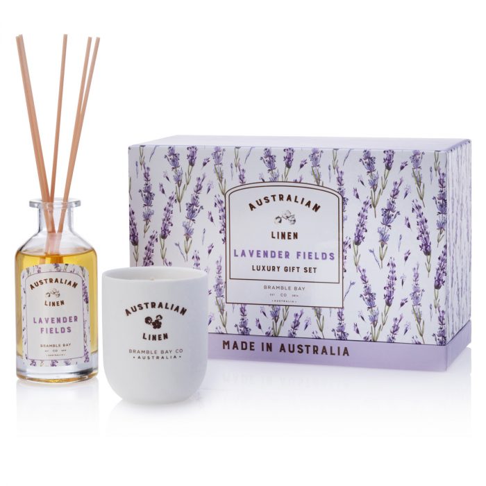 Australian Linen Votive and Diffuser Gift Set - Lavender Fields