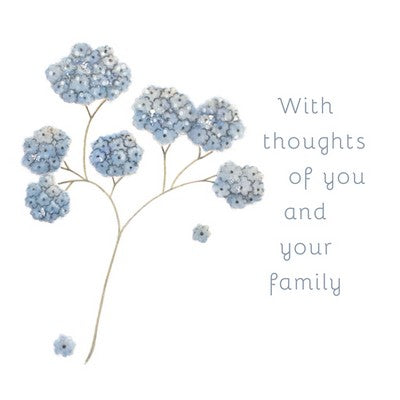 Thoughts Of You & Your Family Card