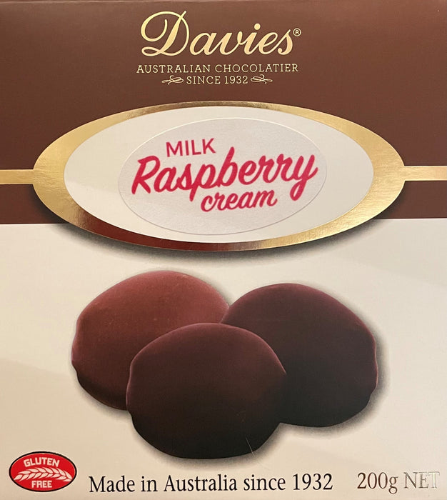Davies Raspberry Creams (Milk) - 200g