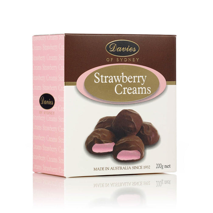 Davies Strawberry Creams (Dark) - 200g