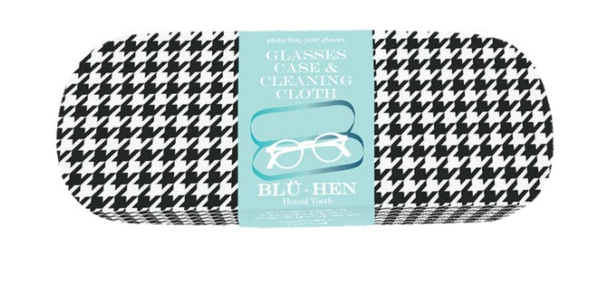 Houndtooth Glasses Case & Cloth