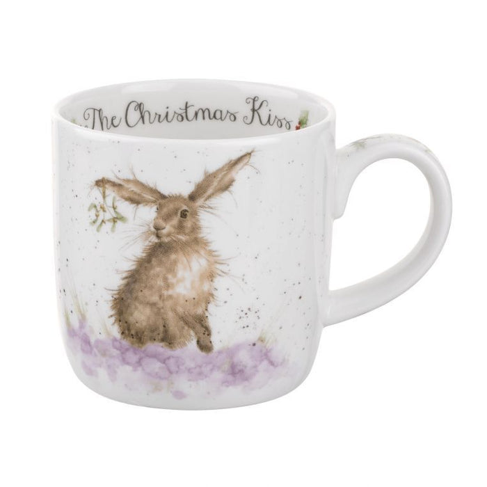 Wrendale Designs - 'The Christmas Kiss' Hare Mug