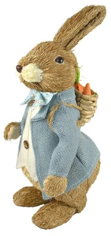 Straw Peter Rabbit With Backpack
