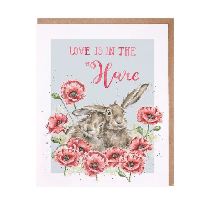 Wrendale Designs Card - Love Is In The Hare