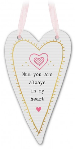 Thoughtful Words Mum Always In My Heart Plaque