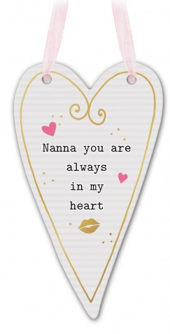 Thoughtful Words Nanna Always In My Heart Plaque