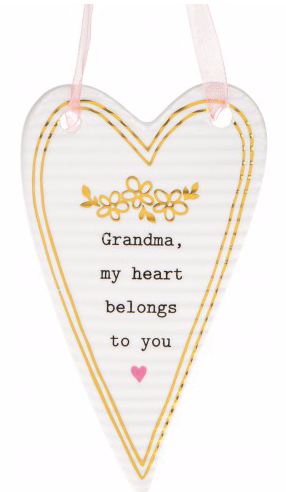 Thoughtful Words Grandma Belong Heart Plaque