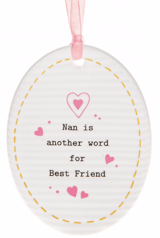 Thoughtful Words Nan Another Oval Plaque
