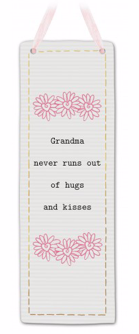 Thoughtful Words Grandma Hugs Rectangle Plaque