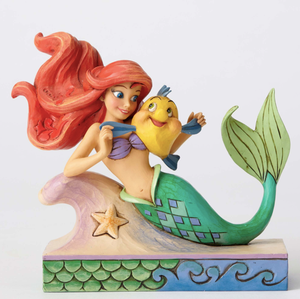 Jim Shore Disney Traditions - Ariel with Flounder, Fun and Friends