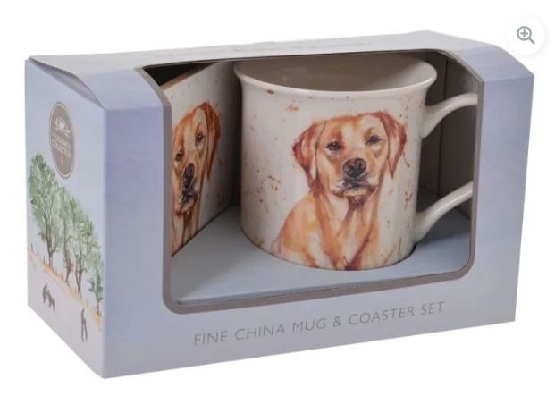 Pug Mans Best Friend Mug & Coaster Set