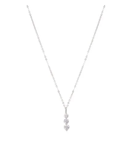 Equilibrium Diamond Pendant Necklace Silver