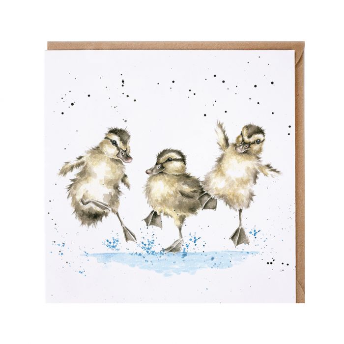 Wrendale Designs Card - 'Puddle Ducks'
