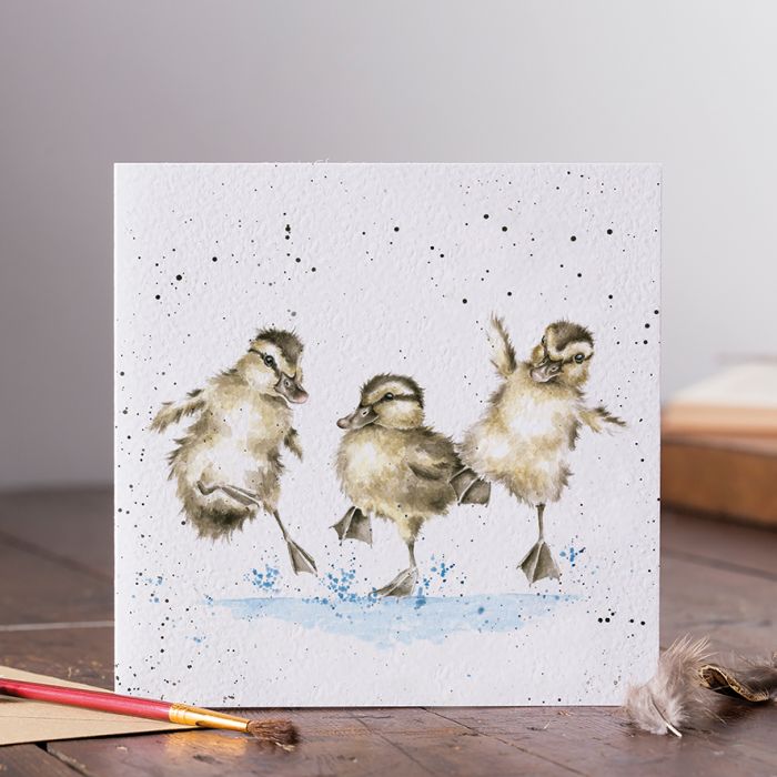 Wrendale Designs Card - 'Puddle Ducks'
