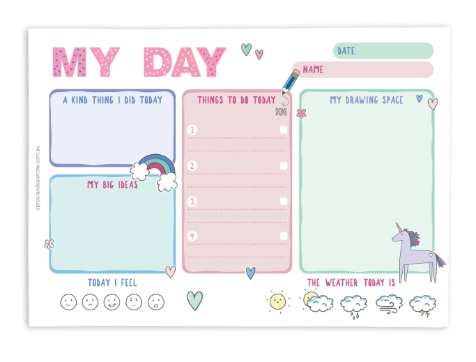 My Day Planner Notepad - Pink