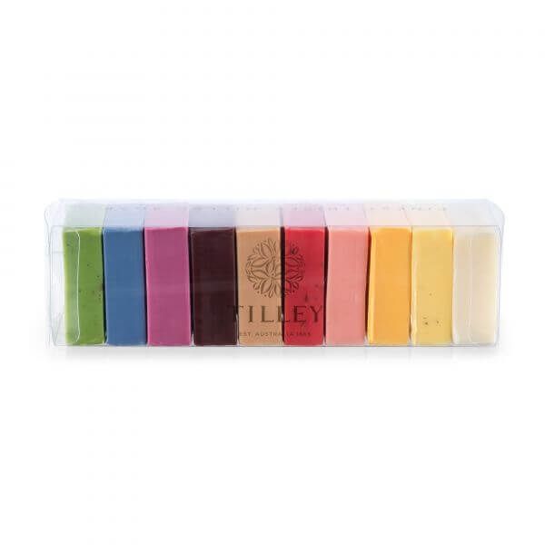 Tilley Vivid Rainbow Soaps Gift Pack - 10 x 50g