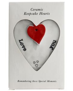 Ceramic Keepsake Hearts - Asst Styles