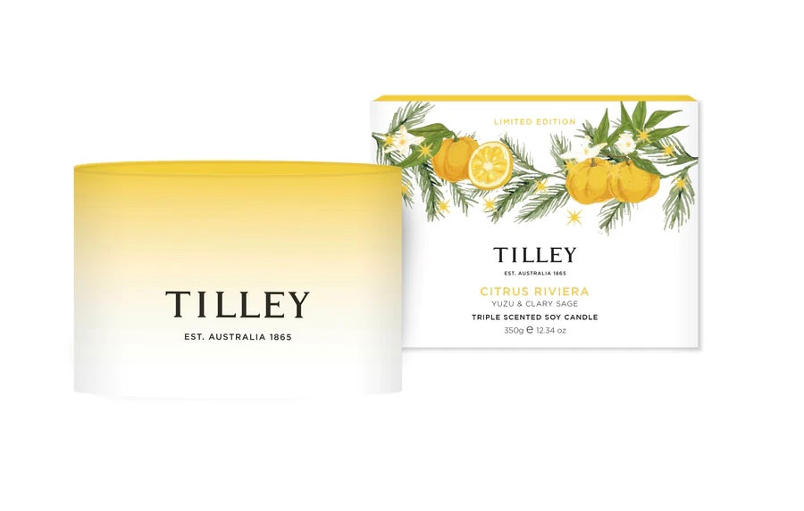 Tilley Limited Edition Xmas Candle - Citrus Riviera