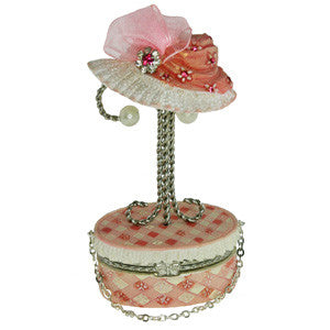 Earring and Trinket Box - Pink