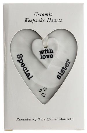 Ceramic Keepsake Hearts - Asst Styles