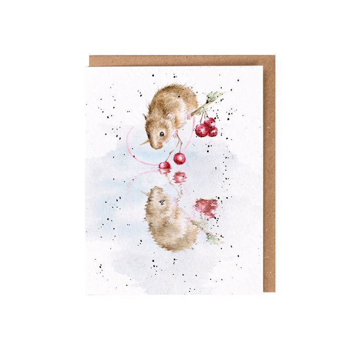 Wrendale Designs Card - The Berry Best Mouse