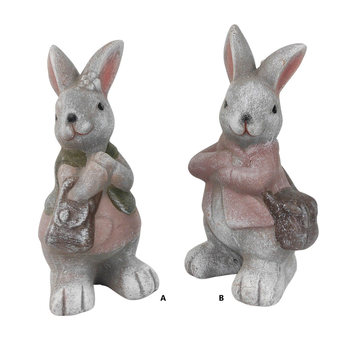 Cute Bunny Ornament (2 Asst) - 16cm